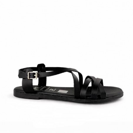 Sandalias Planas Mujer Oh My Sandals 5806 Negro