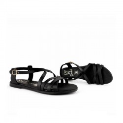 Sandalias Planas Mujer Oh My Sandals 5806 Negro