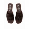 Sandalias Planas Mujer Oh My Sandals 5823 Marron