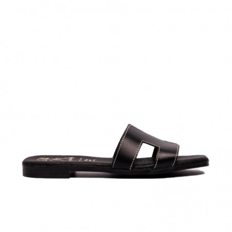 Sandalias Planas Mujer Oh My Sandals 5810 Negro