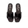 Sandalias Planas Mujer Oh My Sandals 5810 Negro