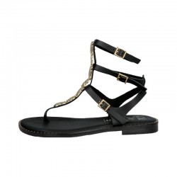 Sandalias Planas Mujer Oh My Sandals 5843 Negro