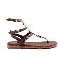 Sandalias Planas Mujer Oh My Sandals 5843 Marron