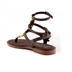 Sandalias Planas Mujer Oh My Sandals 5843 Marron