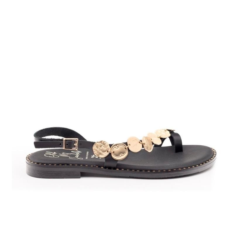 Sandalias Planas Mujer Oh My Sandals 5842 Negro