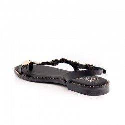 Sandalias Planas Mujer Oh My Sandals 5842 Negro