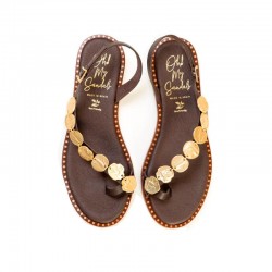 Sandalias Planas Mujer Oh My Sandals 5842 Marron