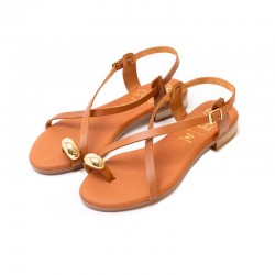 Sandalias Planas Mujer Oh My Sandals 5863 Cuero