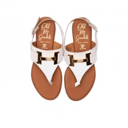 Sandalias Planas Mujer Oh My Sandals 5860 Hielo
