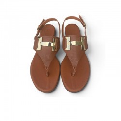 Sandalias Planas Mujer Oh My Sandals 5860 Cuero