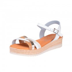 Sandalias Planas Mujer Oh My Sandals 6010 Blanco