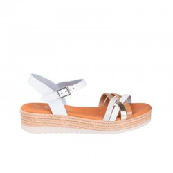 Sandalias Planas Mujer Oh My Sandals 6010 Blanco