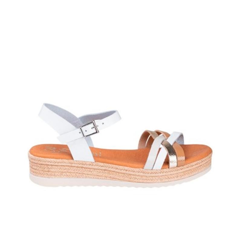 Sandalias Planas Mujer Oh My Sandals 6010 Blanco