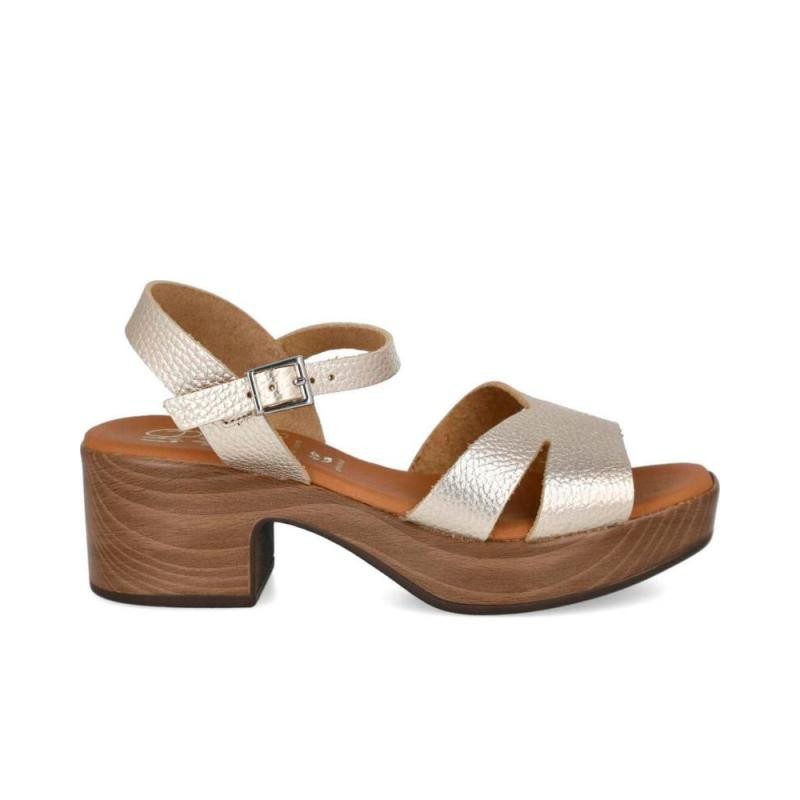 Sandalias de Tacón Mujer Oh My Sandals 5921 Oro