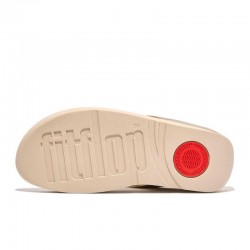 Sandalias Planas Mujer Fitflop Fino Bead-Cluster Oro