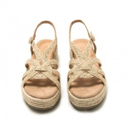 Sandalias Planas Mujer MTNG 51261 Natural