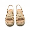 Sandalias Planas Mujer MTNG 51261 Natural