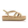 Sandalias Planas Mujer MTNG 51261 Natural