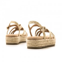 Sandalias Planas Mujer MTNG 51261 Natural