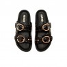 Sandalias Planas Mujer MTNG 55500 Negro