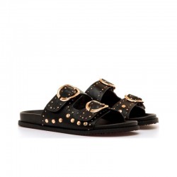 Sandalias Planas Mujer MTNG 55500 Negro