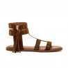 Sandalias Planas Mujer MTNG 55545 Cuero