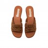Sandalias Planas Mujer MTNG 55560 Cuero