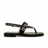Sandalias Planas Mujer MTNG 55755 Negro