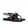 Sandalias Planas Mujer MTNG 55755 Negro