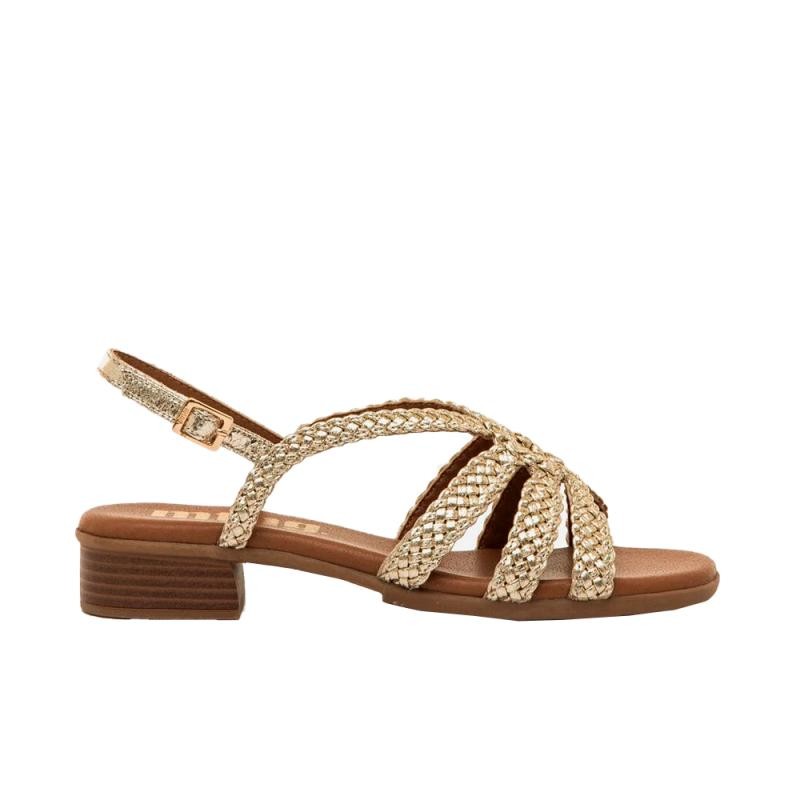 Sandalias de Tacón Mujer MTNG 55786 Oro