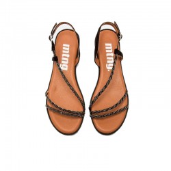 Sandalias Planas Mujer MTNG 56612 Negro