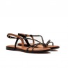 Sandalias Planas Mujer MTNG 56612 Negro