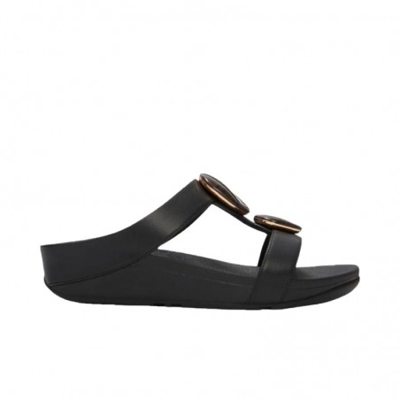 Sandalias Planas Mujer Fitflop W Fino Marbled Negro