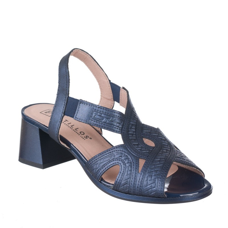 Sandalias de Tacón Mujer Pitillos 5690 Marino