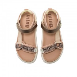 Sandalias Planas Mujer MTNG 60001 Beig