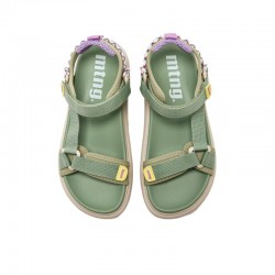 Sandalias Planas Mujer MTNG 60001 Verde