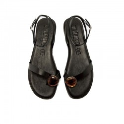 Sandalias Planas Mujer MTNG 55931 Negro