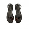 Sandalias Planas Mujer MTNG 55931 Negro