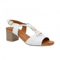 Sandalias de Tacón Mujer 48 Hrs 5105 Blanco