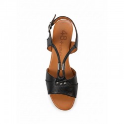 Sandalias de Tacón Mujer 48 Hrs 5105 Negro