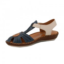 Sandalias Planas Mujer 48 Hrs 4801 Marino