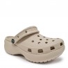 Sandalias Planas Mujer Crocs Classic Platform Clog W Beig