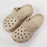 Sandalias Planas Mujer Crocs Classic Platform Clog W Beig