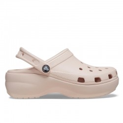 Sandalias Planas Mujer Crocs Classic Platform Clog W Rosa