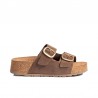 Sandalias Planas Mujer Yokono Wiwi Marron