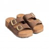 Sandalias Planas Mujer Yokono Wiwi Marron
