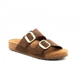 Sandalias Planas Mujer Yokono Jerba Marron