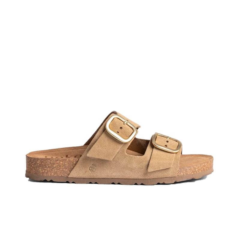 Sandalias Planas Mujer Yokono Jerba Taupe