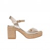 Sandalias de Tacón Mujer Popa Daira Oro