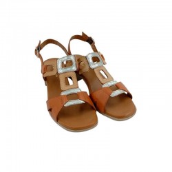 Sandalias de Tacón Mujer 48 Hrs 5604 Cuero